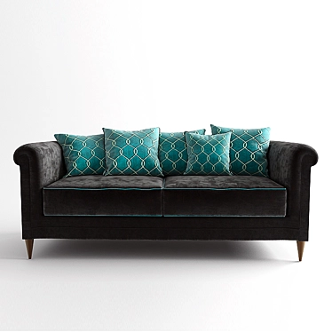 Elegance in Motion: De la Vega Sofa 3D model image 1 