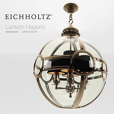 EICHHOLTZ Lantern Hagerty: Elegant Illumination for Every Space 3D model image 1 