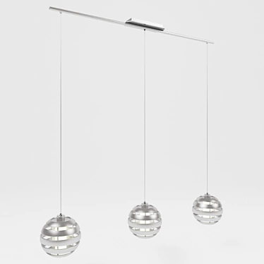 Sleek Mercur Hanging Lamp 3D model image 1 