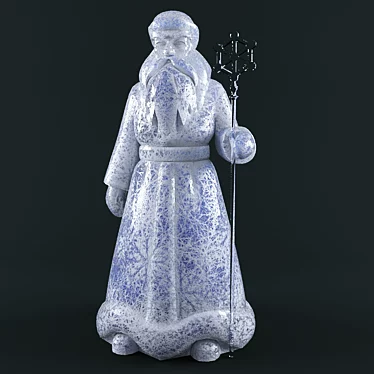 Frosty Village: Santa Claus 3D model image 1 