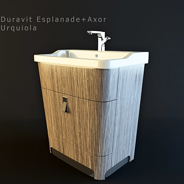 Duravit Esplanade + Axor Urquiola: Elegant Washbasin Set 3D model image 1 