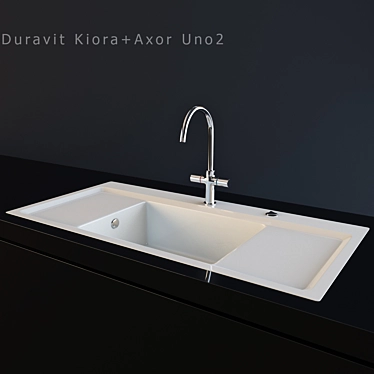 Duravit Kiora & Axor Uno2 Combo 3D model image 1 