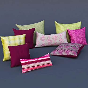 Harlequin Fabric Pillows: Decorate with Style 3D model image 1 