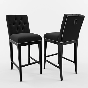 Sleek and Stylish Bar Chair 3D model image 1 