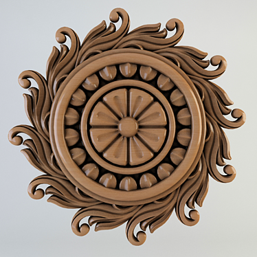 Decorative Floral Socket 3D model image 1 