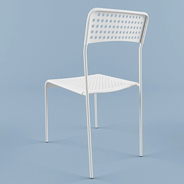 Elegant Ergonomic Chair 3D model image 1 