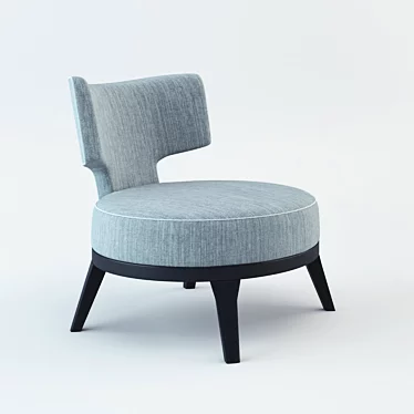 Sleek Flexform Mood Drop Chair 3D model image 1 
