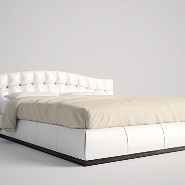 Classic Bed Frame 3D model image 1 