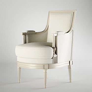 Salda Art Armchair: Effortless Elegance 3D model image 1 