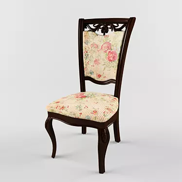 Elegant Vintage Chair 3D model image 1 