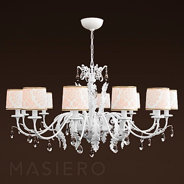 Elegant Masiero 6200 Chandelier 3D model image 1 