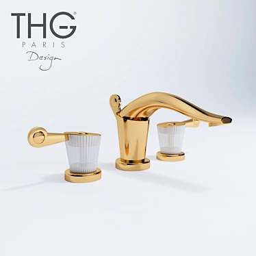 Elegant THG Paris Bagatelle Faucet 3D model image 1 