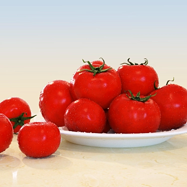 Juicy Tomatoes 3D model image 1 