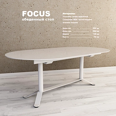 Foldable Dining Table 3D model image 1 