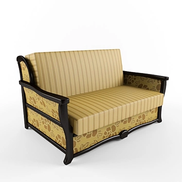 Elegant Comfort Classic Sofa 3D model image 1 