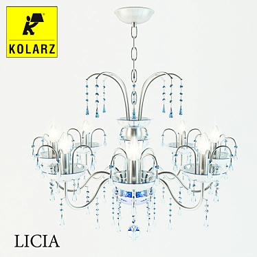 Elegant Kolarz Licia Chandelier 3D model image 1 