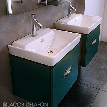 Jacob Delafon Reve: Stylish Bathroom Set 3D model image 1 