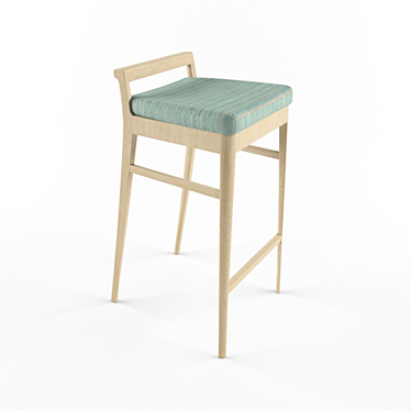 Sleek and Stylish KAZE Bar Chair 3D model image 1 