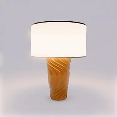 Sleek Orange Table Lamp 3D model image 1 
