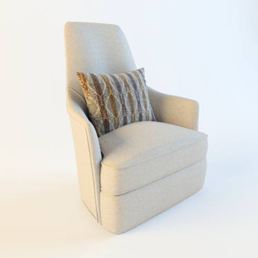 Cozy Pillow Armchair 3D model image 1 