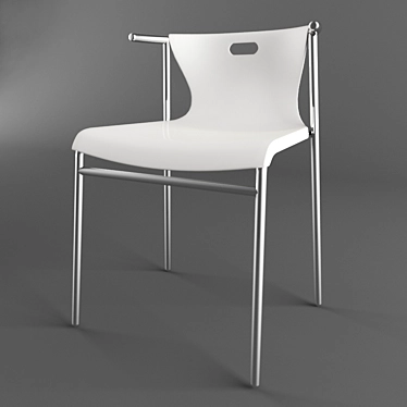 Sleek Elmer Chair 3D model image 1 