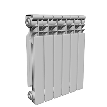 Aluminum Bimetal Radiator 3D model image 1 