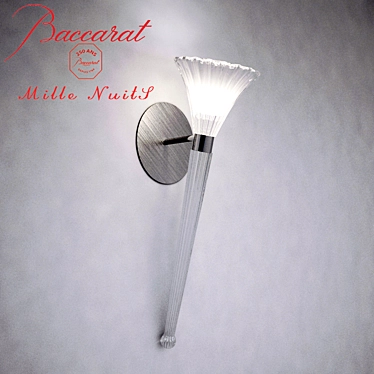 Exquisite Baccarat Wall Sconce 3D model image 1 