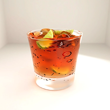 Zesty Lime Cocktail 3D model image 1 