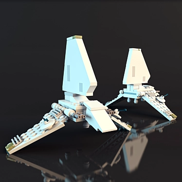 Star Wars LEGO Mini Gunship & Shuttle 3D model image 1 