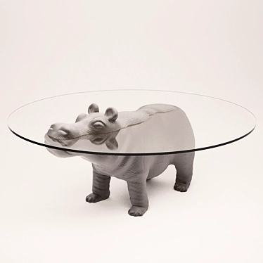 Title: Glass Behemoth Table 3D model image 1 