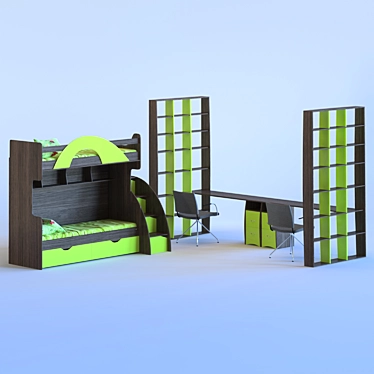 Multi-Purpose Bedroom Set 3D model image 1 