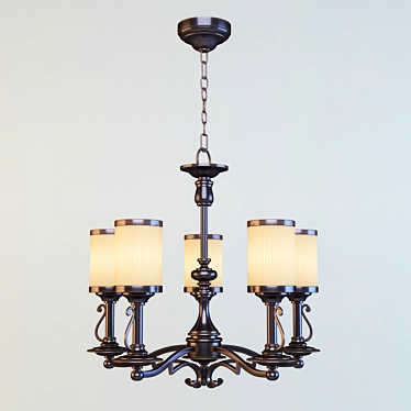 Elegant York Factory Chandelier 3D model image 1 