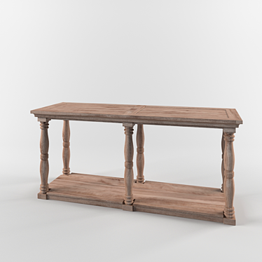 Elegant Eichholtz Lombardi Console 3D model image 1 