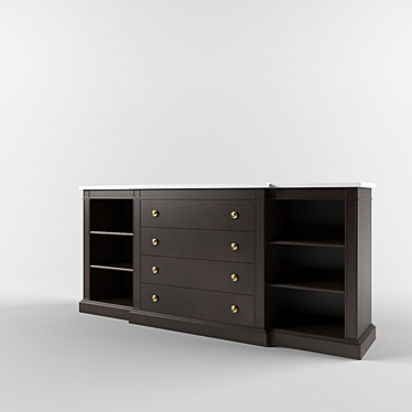 Elegant Storage Solution 3D model image 1 