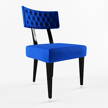 Elegant Fabric Upholstered Chair 3D model image 1 