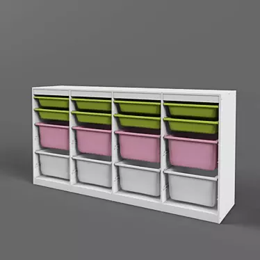 IKEA TROFAST Storage Combo 3D model image 1 