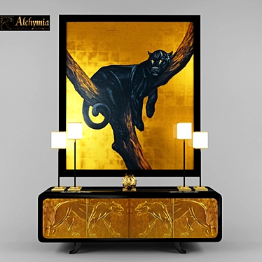 Alchymia Gold Deco Luxury Set 3D model image 1 