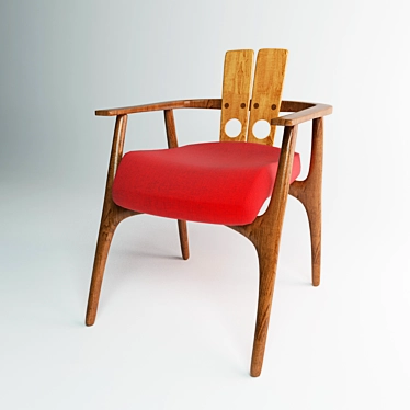 Elegant Sylvia Neil Chair 3D model image 1 