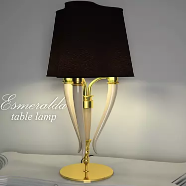 Elegant Esmeralda Table Lamp 3D model image 1 