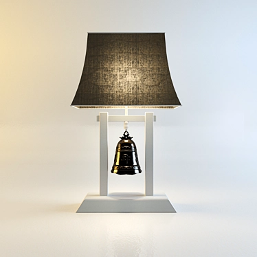 Elegant Chinese Table Lamp 3D model image 1 