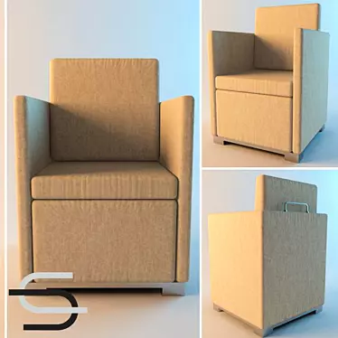 Sillon 105: Stylish Comfort for Home 3D model image 1 