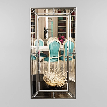 Elegante Italian Mirror 3D model image 1 