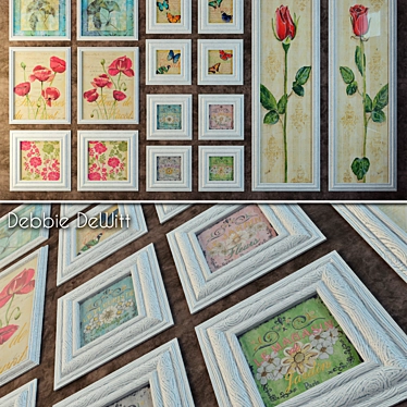 Debbie DeWitt's Elegant Blooms 3D model image 1 