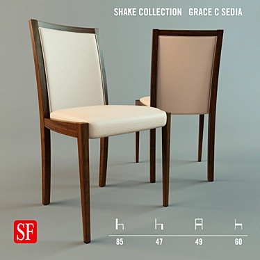 Grace c_SEDIA Chair: Shake up Your Space 3D model image 1 