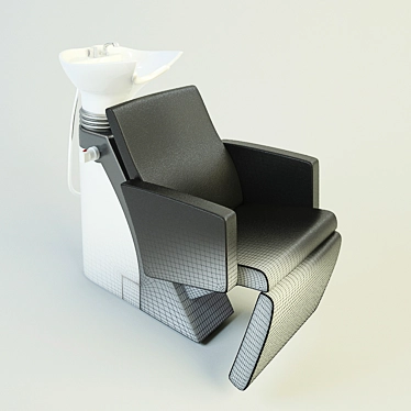 Salon Comfort Hair Chair 3D model image 1 