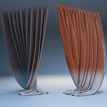 Stylish Shtora: Perfect Window Dressing 3D model image 1 