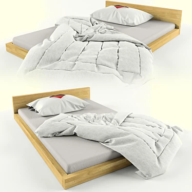 Krovatka: Compact and Comfortable Bed 3D model image 1 