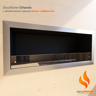 Decoflame Orlando Biofireplace: Stylish & Efficient 3D model image 1 