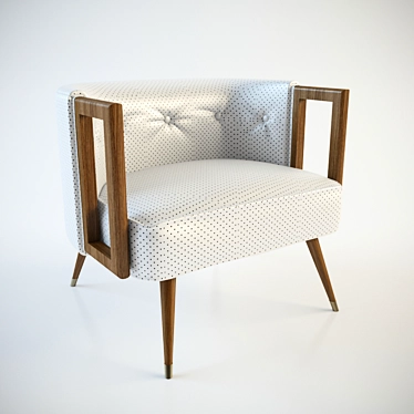 Danish Armchair Pair 3D model image 1 