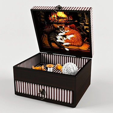 Elegant Keepsake Box 300/350 3D model image 1 